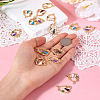 16Pcs 4 Colors Alloy Enamel Pendants ENAM-TA0002-44-5