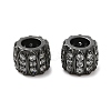 Brass Micro Pave Cubic Zirconia European Beads ZIRC-K003-13EB-1
