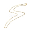 Brass Figaro Chains Necklace for Women LS-NJEW-P265-02B-G-2