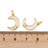 Brass Micro Pave Clear Cubic Zirconia Pendants LS-KK-F919-37A-G-3