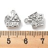 Micro Pave Clear Cubic Zirconia Pendants KK-M102-08P-3