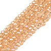 Electroplate Glass Beads Strands EGLA-A044-T1mm-B23-1