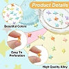 21Pcs 7 Colors Spray Painted Alloy Beads FIND-YW0012-67-5