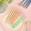 14Pcs 3 Styles Plastic & Wood Double Heads Modeling Clay Sculpting Tools Set TOOL-SP0003-22-7