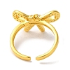 Bowknot Brass Micro Pave Clear Cubic Zirconia Open Cuff Rings for Women LS-RJEW-C098-27G-3