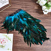 Gothic Style Natural Feather Cape AJEW-WH20067-017A-3