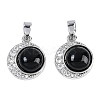 Brass Micro Pave Cubic Zirconia Pendants KK-U043-53P-05-1
