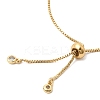1MM Brass Box Chain Slider Bracelet Making MAK-K024-04G-2