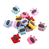 14Pcs 7 Colors Cattle Silicone Beads SIL-TA0001-55-2