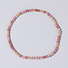 Bohemian Style Natural Rhodonite Faceted Round Beaded Stretch Bracelets for Women's Fashion Luxury Versatile BW4401-1-1