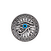 Eye of Ra Alloy & Plastic Brooch Pin JEWB-Z031-07AS-1