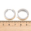 304 Stainless Steel Two Tone Hoop Earrings EJEW-L307-02GP-5