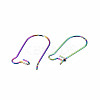 304 Stainless Steel Hoop Earrings Findings Kidney Ear Wires STAS-N098-006-4