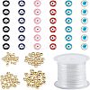 116Pcs DIY Evil Eye Style Bracelet Making Kits DIY-NB0005-01-1