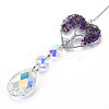 Natural Amethyst Big Pendants G-N333-008J-2
