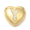 Rack Plating Brass Micro Pave Cubic Zirconia Pendants KK-I722-04G-Y-1