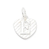 925 Sterling Silver Heart with Capital Letter Charms STER-S009-13E-S-1