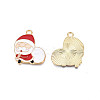 Rack Plating Alloy Enamel Pendants ENAM-N055-164-3