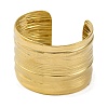 Ion Plating(IP)  304 Stainless Steel Cuff Bangles for Women BJEW-D050-01G-2