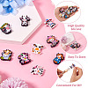 9Pcs 9 Styles Silicone Focal Beads SIL-TA0002-41-4