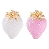 2Pcs 2 Colors Alloy Resin Pendants CRES-TA0001-53-1