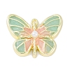 Rack Plating Alloy Enamel Pendants PALLOY-F018-22G-02-1