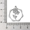 Non-Tarnish 304 Stainless Steel Pendants STAS-P338-01H-P-3