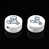 Handmade Polymer Clay Beads CLAY-N008-036K-3