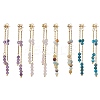 Natural Mixed Stone Ear Studs EJEW-JE05945-1