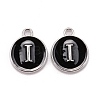 Platinum Plated Alloy Charms LS-ENAM-S118-02I-P-1