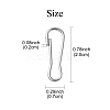 201 Stainless Steel Keychain Clasp Findings STAS-YW0001-79-2