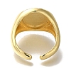 Rack Plating Round with Saint Brass Open Cuff Rings RJEW-S411-11G-01-3