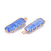 Crackle Glass Pendants GLAA-Q088-015-3
