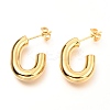 201 Stainless Steel Half Hoop Earrings EJEW-C501-16G-C-1