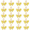 20Pcs Glass Pendants PALLOY-TAC0213-3
