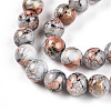 Baking Paint Glass Beads Strands DGLA-N003-10mm-B05-4