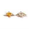 Zinc Alloy Rhinestone Pendants ALRI-TAC0003-24A-2