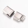 304 Stainless Steel Magnetic Clasps with Glue-in Ends STAS-G071-39P-2