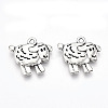 Tibetan Style Alloy Pendants TIBE-S323-019AS-RS-1