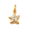 Brass Micro Pave Cubic Zirconia Pendants LS-KK-S517-01A-G-1