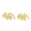 Brass Cuff Earrings for Women EJEW-I305-05G-1