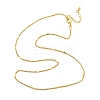 Brass Curb Chains Necklaces for Women NJEW-D302-18G-4