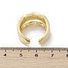 Brass Adjustable Open Cuff Rings for Women RJEW-C129-02G-5