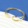 304 Stainless Steel Cuff Bangles for Women BJEW-Z097-06G-1