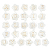 26Pcs 26 Styles Natural White Shell Flower Beads BSHE-PH0001-60-1
