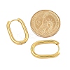 PVD Vacuum Plating 202 Stainless Steel Huggie Oval Hoop Earrings EJEW-H003-07G-07-5