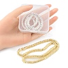 2 Strands 2 Colors Electroplated Non-magnetic Synthetic Hematite Beads Strands G-YW0001-36-4