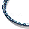 Polyester Cord Braided Necklace Makings MAK-L043-03G-13-2