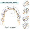 2Pcs 2 Colors Acrylic Cable Chains Bag Straps AJEW-PH0002-86-4