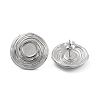 Non-Tarnish 304 Stainless Steel Stud Earrings EJEW-P258-43P-1